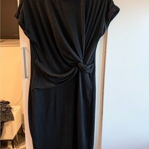 GAP Black Asymmetrical Knot Dress